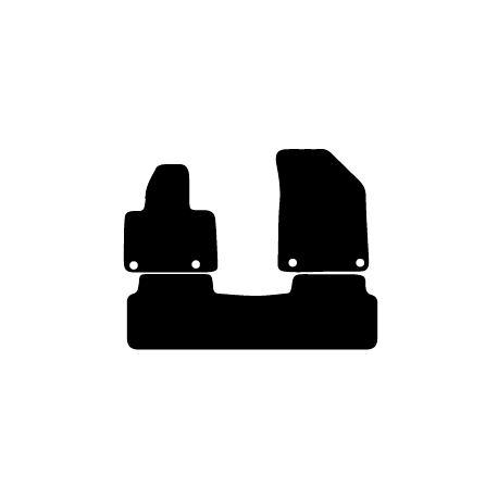 Alfombras de Moqueta,  Citroen C5 (2008-2017), Color Negro, Calidad Premium, REF: CT0023P2N