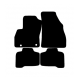 Alfombras de Moqueta,  Citroen NEMO (2008-2019), Color Negro, Calidad Premium, REF: CT0042P2N