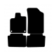 Alfombras de Moqueta,  Citroen C5 (2001-2008), Color Negro, Calidad Premium, REF: CT0022P2N