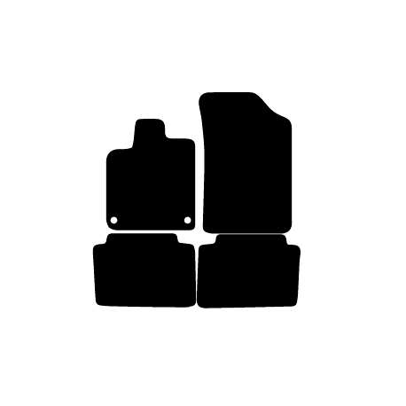 Alfombras de Moqueta,  Citroen C5 (2001-2008), Color Negro, Calidad Premium, REF: CT0022P2N