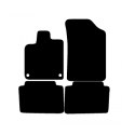 Alfombras de Moqueta,  Citroen C5 (2001-2008), Color Negro, Calidad Premium, REF: CT0022P2N