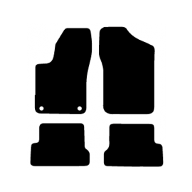 Alfombras de Moqueta,  Fiat STILO (2001-2007), Color Negro, Calidad Premium, REF: FT0034P2N
