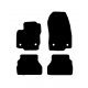 Alfombras de Moqueta,  Ford B-MAX (2012-Presente), Color Negro, Calidad Premium, REF: FD0001P2N