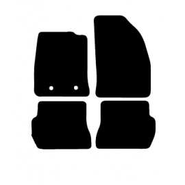 Alfombras de Moqueta,  Ford FIESTA (2002-2005), Color Negro, Calidad Premium, REF: FD0011P2N