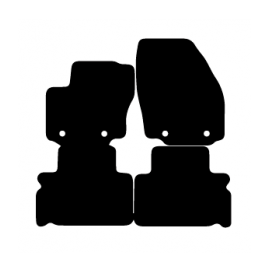 Alfombras de Moqueta,  Ford S MAX (2006-2015), Color Negro, Calidad Premium, REF: FD0038P2N