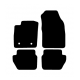 Alfombras de Moqueta,  Ford ECOSPORT (2017-Presente), Color Negro, Calidad Premium, REF: FD0006P2N