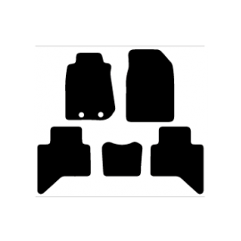Alfombras de Moqueta,  Isuzu D-MAX TFR Y TFS (2012-Presente), Color Negro, Calidad Premium, REF: IZ0001P2N