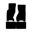 Alfombras de Moqueta,  Jeep GRAND CHEROKEE (1998-2004), Color Negro, Calidad Premium, REF: JE0007P2N