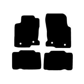Alfombras de Moqueta,  Lexus NX (2014-Presente), Color Negro, Calidad Premium, REF: LX0009P2N
