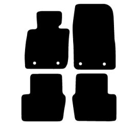 Alfombras de Moqueta,  Mazda CX3 (2018-Presente), Color Negro, Calidad Premium, REF: MZ0014P2N