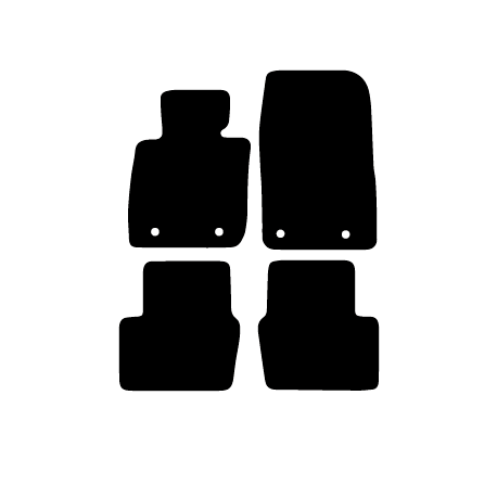 Alfombras de Moqueta,  Mazda CX3 (2015-2018), Color Negro, Calidad Premium, REF: MZ0013P2N