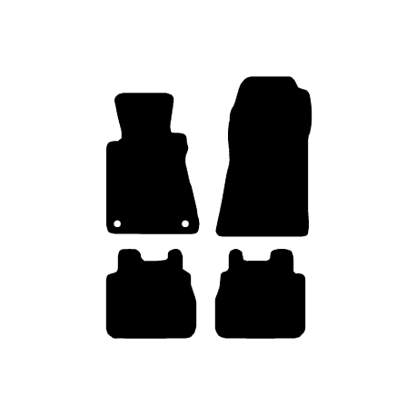 Tapis De Sol Mercedes W201 (190) 1986-1993 - Set 4 Pièces Noir, Marque Schönek, Qualité Original Rips