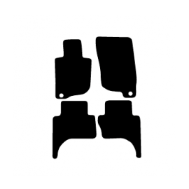 Alfombras de Moqueta,  Mitsubishi L-200 (2016-Presente), Color Negro, Calidad Premium, REF: MH0012P2N