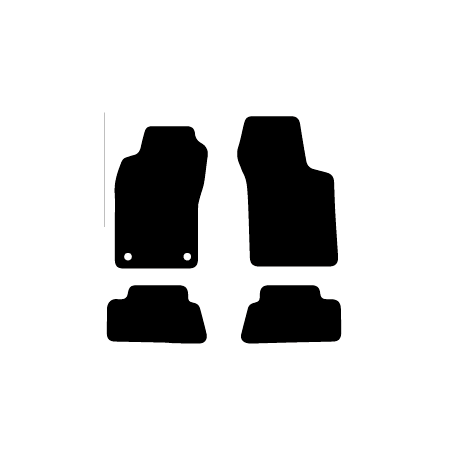 Alfombras de Moqueta,  Mitsubishi ECLIPSE (1990-1994), Color Negro, Calidad Premium, REF: MH0007P2N
