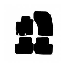 Alfombras de Moqueta,  Mitsubishi OUTLANDER (2007-2012), Color Negro, Calidad Premium, REF: MH0023P2N