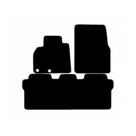 Alfombras de Moqueta,  Renault ESPACE IV (2002-2015), Color Negro, Calidad Premium, REF: RT0011P2N