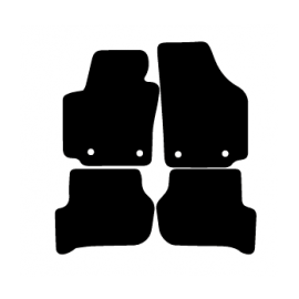 Alfombras de Moqueta,  Seat ALTEA (2004-2015), Color Negro, Calidad Premium, REF: ST0003P2N