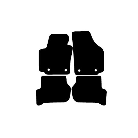 Alfombras de Moqueta,  Seat ALTEA (2004-2015), Color Negro, Calidad Premium, REF: ST0003P2N