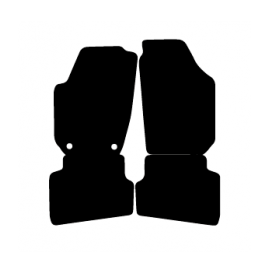 Alfombras de Moqueta,  Skoda FABIA (2007-2014), Color Negro, Calidad Premium, REF: SK0002P2N