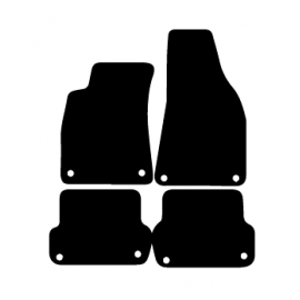 Alfombras de Moqueta,  Seat EXEO SEDAN-FAMILIAR (2009-2013), Color Negro, Calidad Premium, REF: ST0007P2N