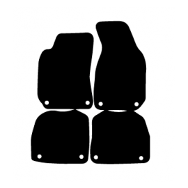 Alfombras de Moqueta,  Skoda ROOMSTER (2006-2015), Color Negro, Calidad Premium, REF: SK0010P2N