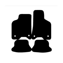 Alfombras de Moqueta,  Volkswagen LUPO (1998-2005), Color Negro, Calidad Premium, REF: VW0025P2N