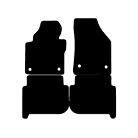 Alfombras de Moqueta,  Volkswagen TOURAN (2003-2015), Color Negro, Calidad Premium, REF: VW0048P2N