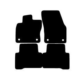 Alfombras de Moqueta,  Volkswagen TOURAN (2015-Presente), Color Negro, Calidad Premium, REF: VW0049P2N