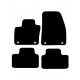 Alfombras de Moqueta,  Volvo V70 (2007-2016), Color Negro, Calidad Premium, REF: VV0022P2N