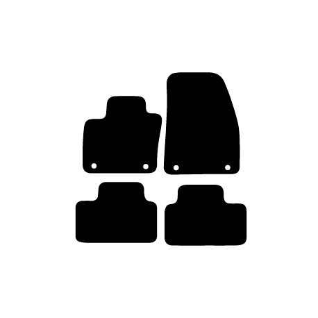 Alfombras de Moqueta,  Volvo V70 (2007-2016), Color Negro, Calidad Premium, REF: VV0022P2N