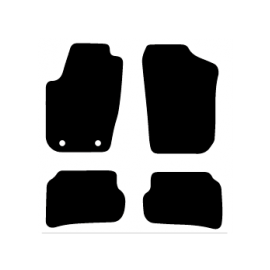 Alfombras de Moqueta,  Volkswagen FOX (2005-2011), Color Negro, Calidad Premium, REF: VW0057P2N
