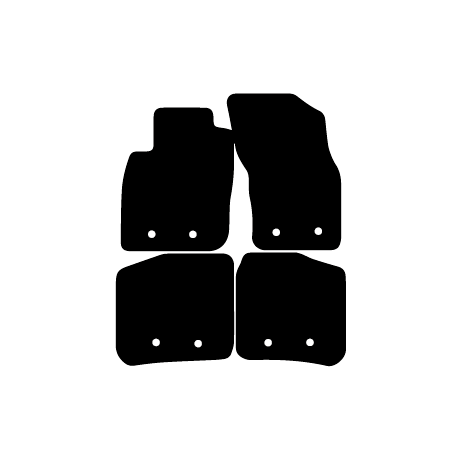 Alfombras de Moqueta,  Volvo S40 (2004-2012), Color Negro, Calidad Premium, REF: VV0009P2N