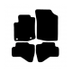 Alfombras de Moqueta,  Toyota AYGO (2005-2014), Color Negro, Calidad Premium, REF: TY0006P2N