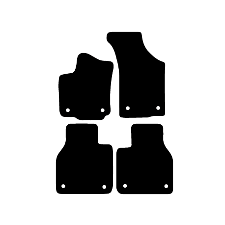 Alfombras de Moqueta,  Volkswagen PHAETON (2002-2008), Color Negro, Calidad Premium, REF: VW0031P2N