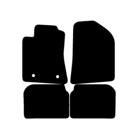Alfombras de Moqueta,  Toyota AVENSIS (2003-2009), Color Negro, Calidad Premium, REF: TY0004P2N