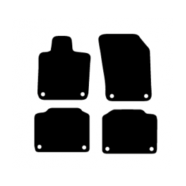 Alfombras de Moqueta,  Volvo V70 (2000-2007), Color Negro, Calidad Premium, REF: VV0021P2N