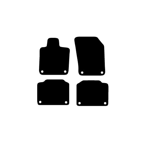 Alfombras de Moqueta,  Volvo V70 (2000-2007), Color Negro, Calidad Premium, REF: VV0021P2N