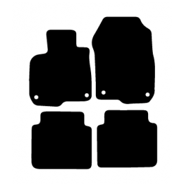 Alfombras de Moqueta,  Honda CR-V (2018-Presente), Color Negro, Calidad Elegance, REF: HN0016E2N