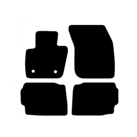 Alfombras de Moqueta,  Ford MONDEO (2019-Presente), Color Negro, Calidad Elegance, REF: FD0033E2N