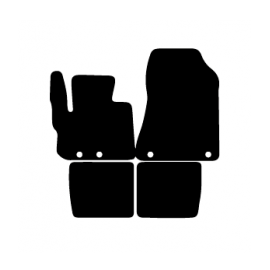 Alfombras de Moqueta,  Toyota IQ (Desde 2008-2014), Color Negro, Calidad Elegance, REF: TY0047E2N