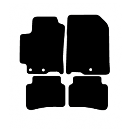 Alfombras de Moqueta,  Kia STONIC (2017-Presente), Color Negro, Calidad Elegance, REF: KI0036E2N