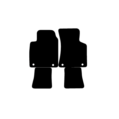 Alfombras de Moqueta,  Audi TT 8N (1998-2006), Color Negro, Calidad Elegance, REF: AD0048E2N