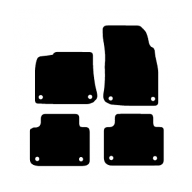 Alfombras de Moqueta,  Volkswagen TOUAREG (2018-Presente), Color Negro, Calidad Elegance, REF: VW0047E2N