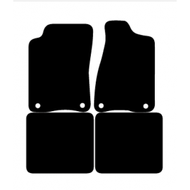 Alfombras de Moqueta,  Audi 80 (1986-1996), Color Negro, Calidad Elegance, REF: AD0001E2N
