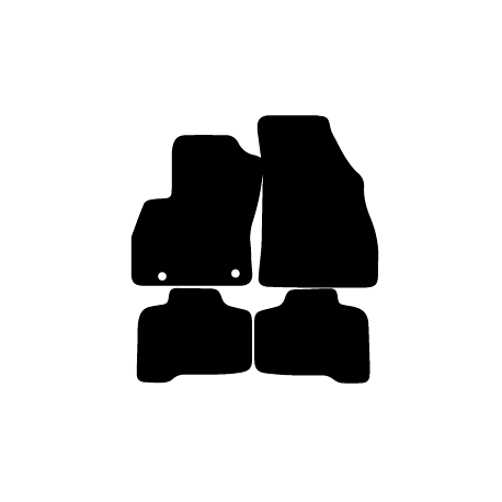 Alfombras de Moqueta,  Citroen NEMO (2008-2019), Color Negro, Calidad Elegance, REF: CT0042E2N
