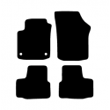Alfombras de Moqueta,  Seat MII (2012-2019), Color Negro, Calidad Elegance, REF: ST0018E2N