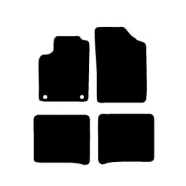Alfombras de Moqueta,  Citroen BERLINGO (1996-2008), Color Negro, Calidad Elegance, REF: CT0003E2N