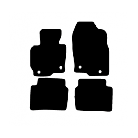 Alfombras de Moqueta,  Mazda CX5 (2012-2017), Color Negro, Calidad Elegance, REF: MZ0015E2N