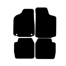 Alfombras de Moqueta,  Alfa Romeo 33 (1983-1994), Color Negro, Calidad Elegance, REF: AR0001E2N