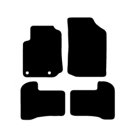 Alfombras de Moqueta,  Citroen C2 (2003-2009), Color Beige, Calidad Elegance, REF: CT0008E2B
